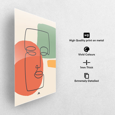 Noblewoman Abstraction Metal-Poster