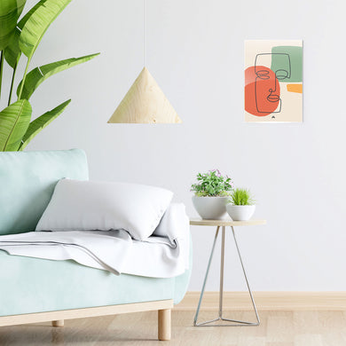 Noblewoman Abstraction Metal-Poster