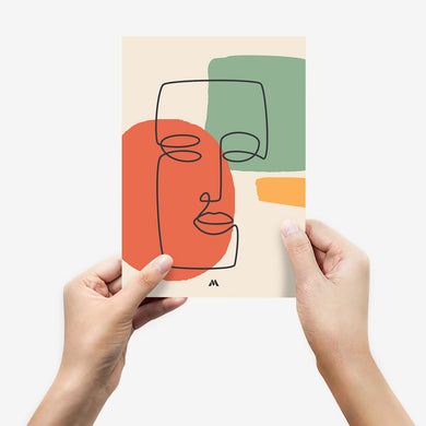 Noblewoman Abstraction Metal-Poster