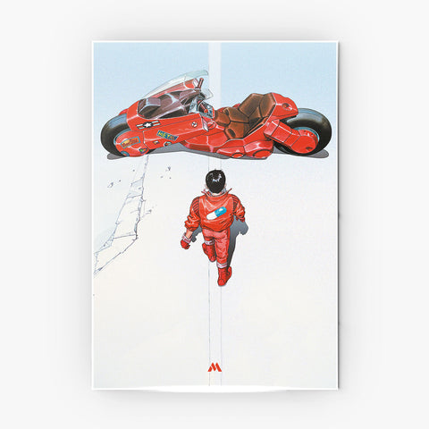 Akira - Kaneda's Bike Metal-Poster – Myxtur