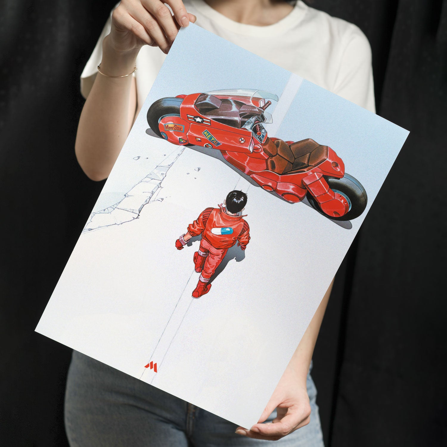 Akira - Kaneda's Bike Metal-Poster – Myxtur