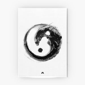 Alien - Yin and Yang Metal Poster