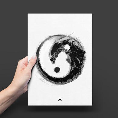 Alien - Yin and Yang Metal-Poster