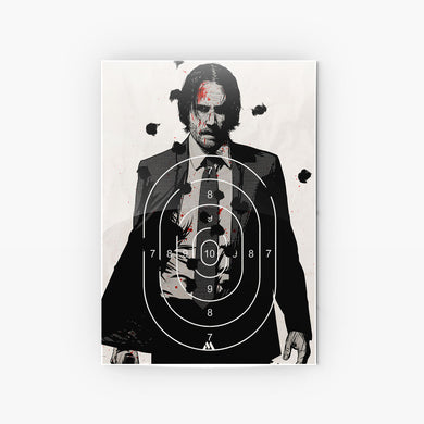 John Wick - Focus, Commitment and Sheer Will Metal-Poster