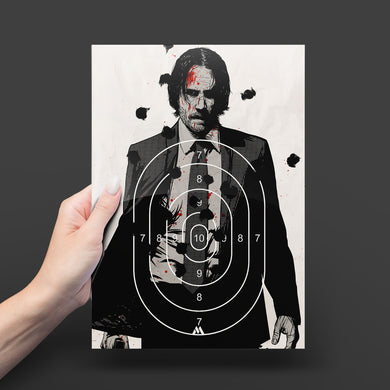 John Wick - Focus, Commitment and Sheer Will Metal-Poster