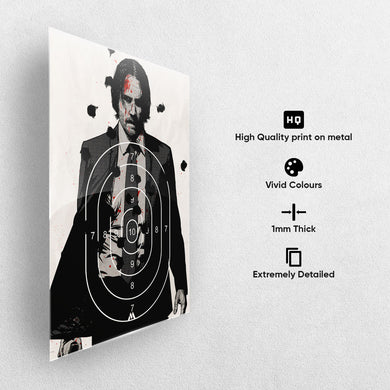 John Wick - Focus, Commitment and Sheer Will Metal-Poster