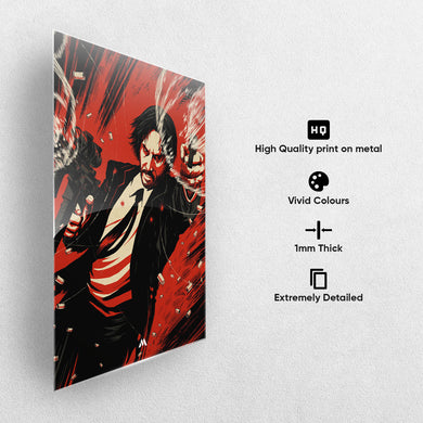 John Wick - Prepare for War Metal-Poster