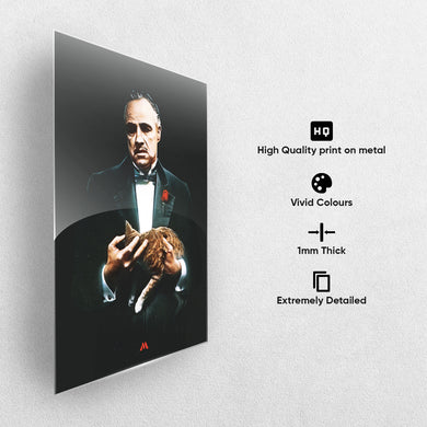 The Godfather Metal-Poster