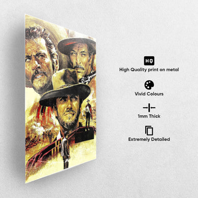 The Good The Bad The Ugly Metal-Poster