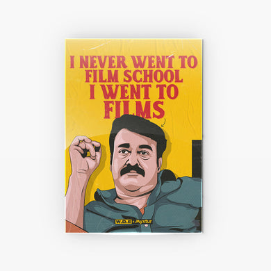 Mohanlal-Drishyam Tribute [WDE] Metal-Poster