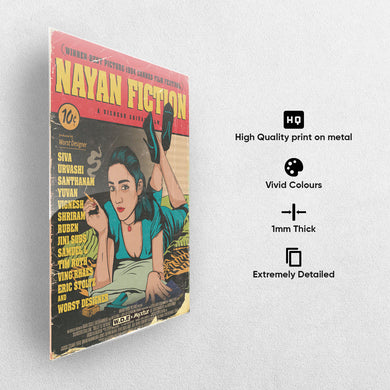 Nayanthara-Pulp Fiction Tribute [WDE] Metal Poster