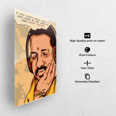 Ilaiyaraaja-Spotify Playlist [WDE] Metal-Poster