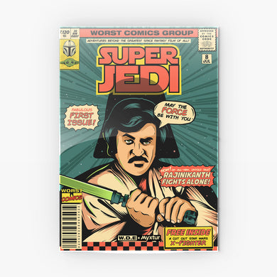 Rajinikanth-Super Jedi [WDE] Metal Poster