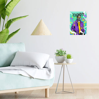 Yuvan Shankar Raja Psychedelic Tribute [WDE] Metal-Poster