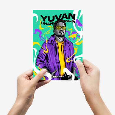 Yuvan Shankar Raja Psychedelic Tribute [WDE] Metal-Poster