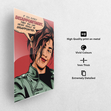 Zendaya Quote [WDE] Metal-Poster