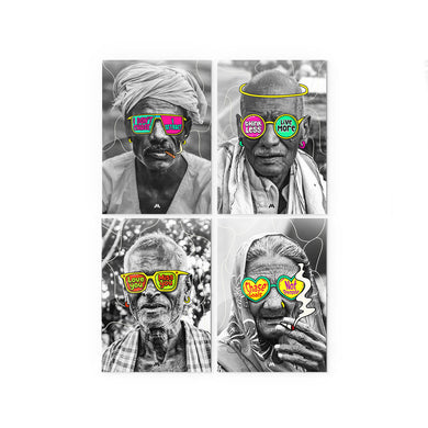 Pop Culture Shades Collection Metal Poster-Combo