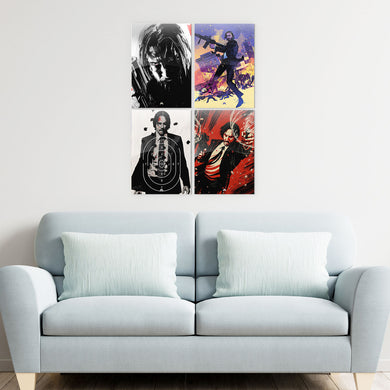 The Chronicles of John Wick Metal Poster-Combo