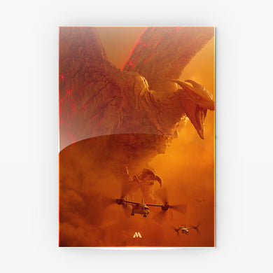Godzilla and Friends Metal Poster-Combo