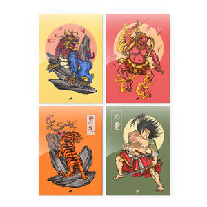 Japanese Shinto Art Collection Metal Poster-Combo