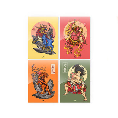 Japanese Shinto Art Collection Metal Poster-Combo