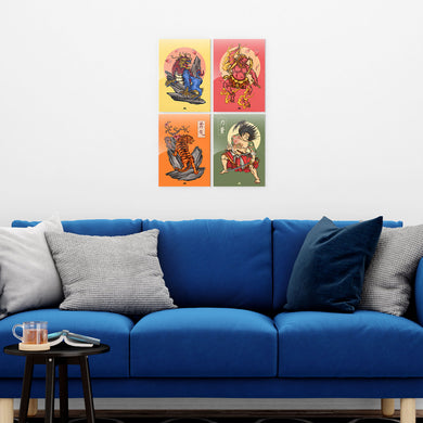 Japanese Shinto Art Collection Metal Poster-Combo