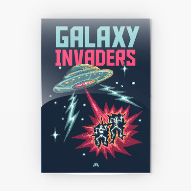 Retro Pixel Art Collection Metal Poster-Combo