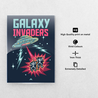 Retro Pixel Art Collection Metal Poster-Combo