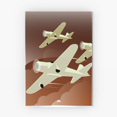 Art Deco Collection Metal Poster-Combo