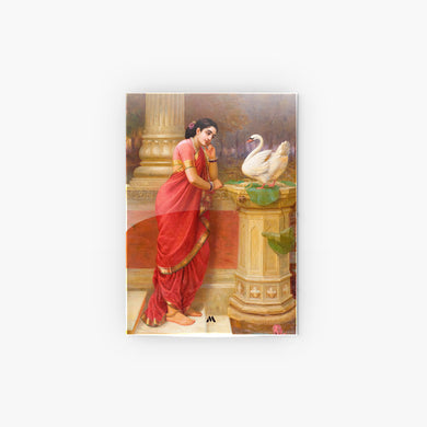 Damayanti and the Swan [Raja Ravi Varma] Metal-Poster