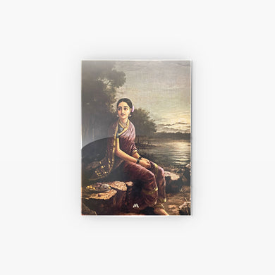 Radha In The Moonlight [Raja Ravi Varma]1890 Metal-Poster