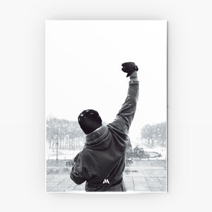 Rocky-Training Montage Metal Poster