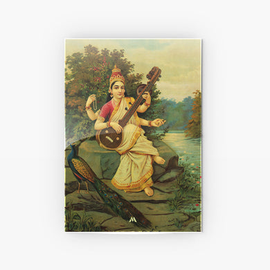 Saraswati [Raja Ravi Varma]  Metal-Poster