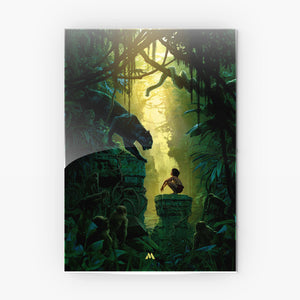 The Jungle Book-Mowgli and Bagheera Metal Poster