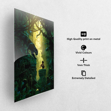 The Jungle Book-Mowgli and Bagheera Metal-Poster