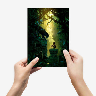 The Jungle Book-Mowgli and Bagheera Metal-Poster