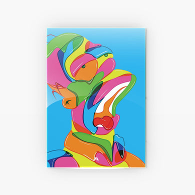 The Simpsons-Homer in Technicolour Metal-Poster