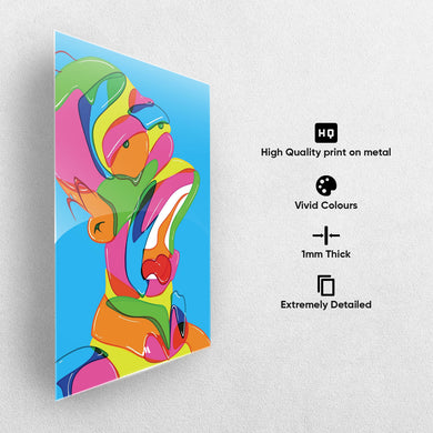 The Simpsons-Homer in Technicolour Metal-Poster