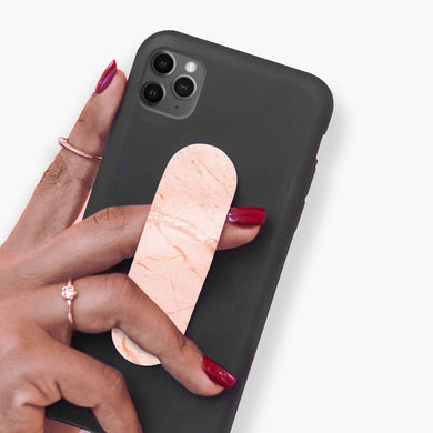 Rose Quartz on Marble Phone Slider