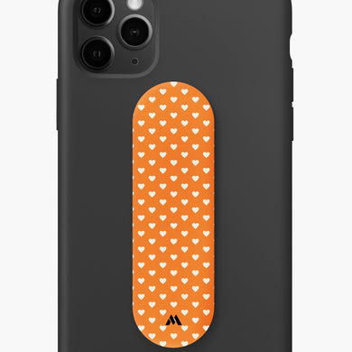 Hearts in Orange Phone Slider
