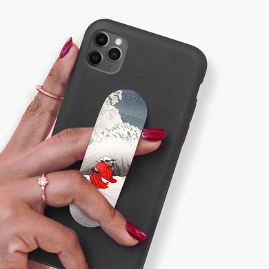 Snowy Evening on a Mountain Path (Hiroaki Takahashi) Phone Slider