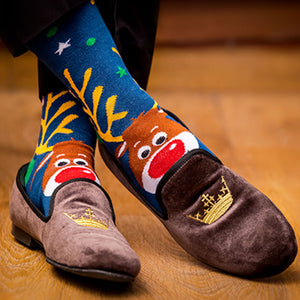 Happy Reindeer Edition Socks from SockSoho