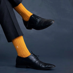 Sanguine Mustard Edition Socks from SockSoho