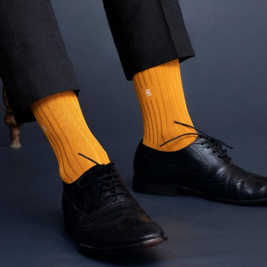 Sanguine Mustard Edition Socks from SockSoho