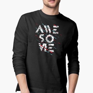 Glitchy Awesome Full-Sleeve T-Shirt