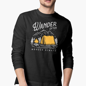 Wander Often Wonder Always Full-Sleeve-T-Shirt