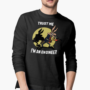 Trust The Engineer Full-Sleeve-T-Shirt
