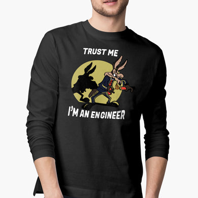 Trust The Engineer Full-Sleeve-T-Shirt