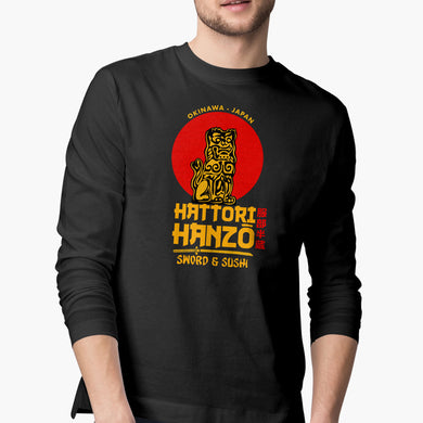 Hattori Hanzo Sword And Sushi Full-Sleeve T-Shirt