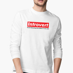 Introvert Dark Full-Sleeve T-Shirt